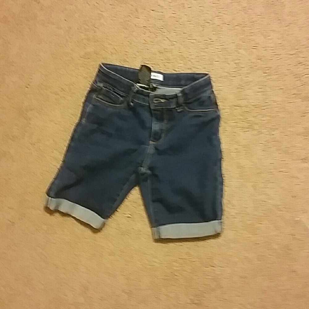 Shorts for girls, cute blue shorts for kids.